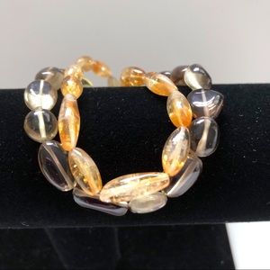 Citrine Smoky Quartz Bracelet